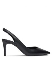 MICHAEL Michael Kors Szpilki Alina Flex Sling Pump 40R4HNMP1L Czarny. Czarne szpilki damskie MICHAEL Michael Kors, bez wzorów, ze skóry, bez obcasa, bez zapięcia. Za 419.99 zł.