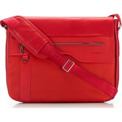 Torba na laptopa. Czerwone torby na laptopa damskie Wittchen, bez wzorów, z nylonu. W wyprzedaży za 159.90 zł.