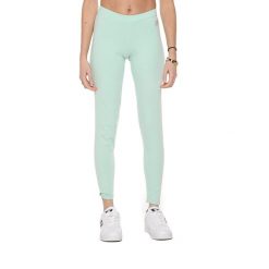 Legginsy z bawełna z krój slim na co dzień. Niebieskie legginsy damskie LEONE 1947 APPAREL, bez wzorów, z bawełny, na fitness i siłownię. Za 82.10 zł.