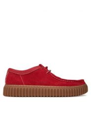 Clarks Półbuty Torhill Low 26180908 Czerwony. Czerwone półbuty na co dzień męskie Clarks, ze skóry, bez zapięcia. Za 289.99 zł.