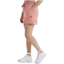 Spodenki turystyczne damskie Ellesse Nanoarrow. Czerwone szorty damskie Ellesse, bez wzorów, z bawełny. W wyprzedaży za 96.00 zł.