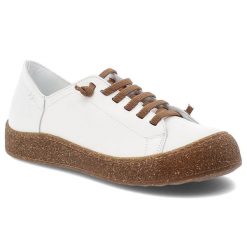 Półbuty damskie Ravini, cholewka ze skóry naturalnej licowej wiązany fason z zabudowanym przodem, białe, 1301. Białe półbuty damskie Ravini, bez wzorów, ze skóry, bez obcasa, bez zapięcia. Za 309.00 zł.