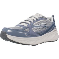 Buty SKECHERS EDGERIDE COOL FUSION Niebieski. Niebieskie obuwie sportowe damskie Skechers, bez wzorów, ze skóry, trekkingowe, Skechers Sport. Za 361.10 zł.