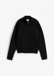 Bluza rozpinana z czystej bawełny organicznej. Czarne bluzy damskie bonprix, bez wzorów, z bawełny, bez kaptura. Za 97.99 zł.