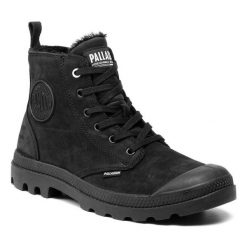 Trapery Palladium. Czarne kozaki męskie Palladium, bez zapięcia. Za 409.99 zł.