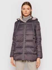 Cappellini Kurtka puchowa M24398 6098C Szary Regular Fit. Szare kurtki damskie CAPPELLINI, m, bez wzorów, z puchu, bez kaptura. Za 2,239.00 zł.