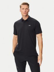 Under Armour Polo Pique 6012303 Czarny Regular Fit. Czarne koszulki polo męskie Under Armour, m, bez wzorów, z syntetyku, sportowe, bez ramiączek. Za 199.99 zł.
