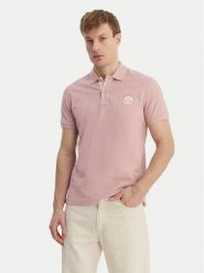 Napapijri Polo E-Clanis NP0A4ID3 Różowy Regular Fit. Czerwone koszulki polo męskie Napapijri, m, bez wzorów, z bawełny, bez ramiączek. Za 299.99 zł.