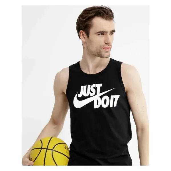 Nike Tank M Nsw Jdi Tank , czarny, rozmiar M. Czarne t-shirty męskie Nike, m, bez wzorów, z bawełny, sportowe, bez kołnierzyka. W wyprzedaży za 59.99 zł.
