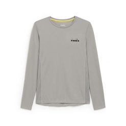 Koszulka damska DIADORA L. LS CORE TEE. Szare koszule damskie Diadora, l, bez wzorów, bez kołnierzyka. Za 49.99 zł.