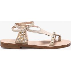 Liu Jo - Sandały. Szare klapki damskie Liu Jo, bez wzorów, z materiału, bez obcasa, na płaskiej podeszwie, bez zapięcia. W wyprzedaży za 429.90 zł.