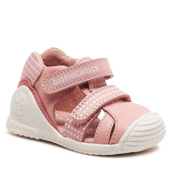 Sandały Biomecanics. Czerwone sandały dziewczęce Biomecanics, bez zapięcia. Za 189.99 zł.