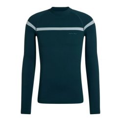 Koszulka z golfem z długim rękawem Falke Warm. Zielone koszulki sportowe męskie Falke, m, bez wzorów, bez kołnierzyka, bez ramiączek, na golfa. Za 337.50 zł.