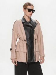 Pinko Parka Plutone 103002 A1NH Beżowy Regular Fit. Brązowe parki damskie Pinko, l, bez wzorów, z bawełny, bez kaptura. Za 2,309.00 zł.