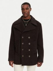 Dolce&Gabbana Płaszcz wełniany G038XT HUMR6 S8231 Brązowy Regular Fit. Brązowe płaszcze męskie Dolce&Gabbana, m, bez wzorów, z wełny, bez kaptura. Za 10,549.00 zł.