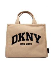 DKNY Torebka R41AOR57 Khaki. Brązowe torebki do ręki damskie DKNY, bez wzorów, z materiału, bez dodatków. Za 529.99 zł.