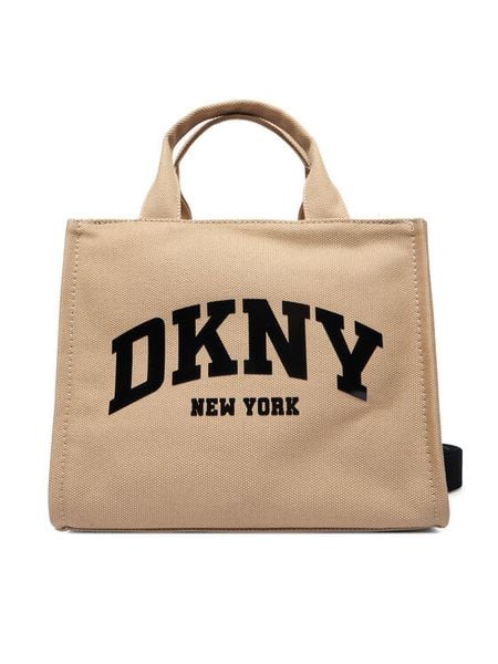 DKNY Torebka R41AOR57 Khaki. Brązowe torebki do ręki damskie DKNY, bez wzorów, z materiału, bez dodatków. Za 529.99 zł.