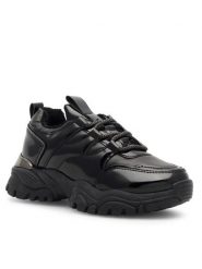 DeeZee Sneakersy TS5227K-10 Czarny. Czarne buty sportowe dziewczęce DeeZee, bez wzorów, z materiału, bez zapięcia. Za 99.99 zł.