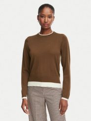 Marella Sweter Emme by Marella Prugna 2625366181 Brązowy Regular Fit. Brązowe swetry damskie Marella, m, bez wzorów, z wełny, bez kołnierzyka, bez ramiączek, bez kaptura. Za 554.99 zł.