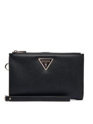 Guess Portfel Laurel II Slg SWZG74 59157 Czarny. Czarne portfele damskie Guess, z aplikacjami, ze skóry. Za 289.99 zł.