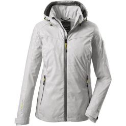 Kurtka damska Killtec - Vojak WMN SOFTSHELL JCKT B. Białe kurtki damskie KILLTEC, bez wzorów, z softshellu, bez kaptura, trekkingowe. W wyprzedaży za 200.00 zł.