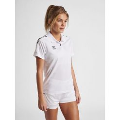 Koszulka sportowa damska Hummel Core XK Functional Polo. Niebieskie koszulki sportowe damskie Hummel, m, bez wzorów, z materiału, bez kołnierzyka, bez ramiączek. Za 110.00 zł.
