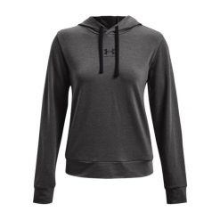 Damska Bluza Z Kapturem Rival Terry. Szare bluzy damskie Under Armour, bez wzorów, z kapturem. Za 221.99 zł.
