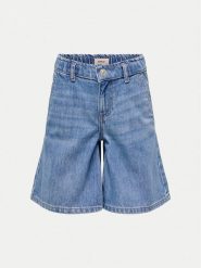 Kids ONLY Szorty jeansowe Comet 15341488 Niebieski Oversize. Niebieskie spodenki dla dziewczynek Kids Only, bez wzorów, z bawełny. Za 79.99 zł.