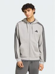 Adidas Bluza Essentials 3-Stripes French Terry KY4173 Szary Regular Fit. Szare bluzy męskie Adidas, m, bez wzorów, z bawełny, bez kaptura. Za 278.99 zł.