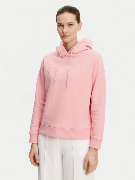 Gant Bluza 4200503 Różowy Regular Fit. Czerwone bluzy damskie GANT, l, bez wzorów, bez kaptura. Za 579.99 zł.