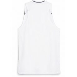 Męska koszulka do koszykówki Hoops Team PUMA White. Białe koszulki sportowe męskie Puma, l, bez wzorów, bez kołnierzyka, bez ramiączek, do koszykówki. Za 139.99 zł.