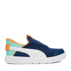 Sneakersy Puma. Niebieskie trampki i tenisówki chłopięce Puma, bez wzorów, bez zapięcia. Za 169.99 zł.