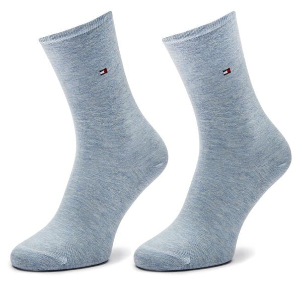 Skarpety długie Tommy Hilfiger. Niebieskie skarpety damskie Tommy Hilfiger, bez wzorów. Za 49.99 zł.
