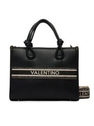 Valentino Torebka Aella VBS9ZW04 Czarny. Czarne torebki do ręki damskie Valentino, bez wzorów, ze skóry, bez dodatków. Za 609.99 zł.