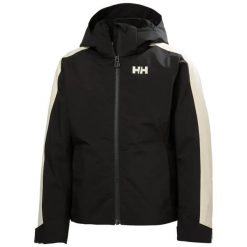 Dziewczęca kurtka narciarska Helly Hansen Snowbliss. Czarne kurtki i płaszcze dla dziewczynek Helly Hansen, bez wzorów, z poliesteru, bez kaptura. Za 706.50 zł.
