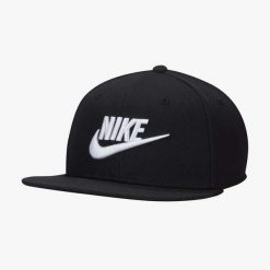 Czapka Nike Dri-FIT Pro Structured Futura Cap, Dla obu płci. Czarne czapki i kapelusze męskie Nike, bez wzorów, z poliesteru. Za 143.55 zł.
