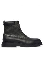 Calvin Klein Trzewiki Combat Ess HM0HM02244 Czarny. Czarne botki męskie Calvin Klein, bez wzorów, ze skóry, bez zapięcia. Za 749.99 zł.