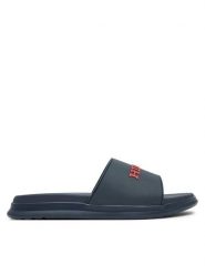 Tommy Hilfiger Klapki FM0FM05430 Granatowy. Niebieskie klapki męskie Tommy Hilfiger, ze skóry. Za 159.99 zł.
