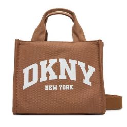 Torebka DKNY. Brązowe torebki do ręki damskie DKNY, bez wzorów, klasyczne, bez dodatków. Za 439.99 zł.