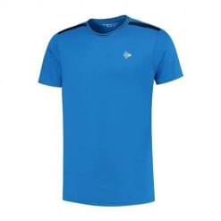 Koszulka sportowa męska Dunlop Club Crew Tee. Niebieskie koszulki sportowe męskie Dunlop, l, bez wzorów, bez kołnierzyka, bez ramiączek. Za 179.00 zł.