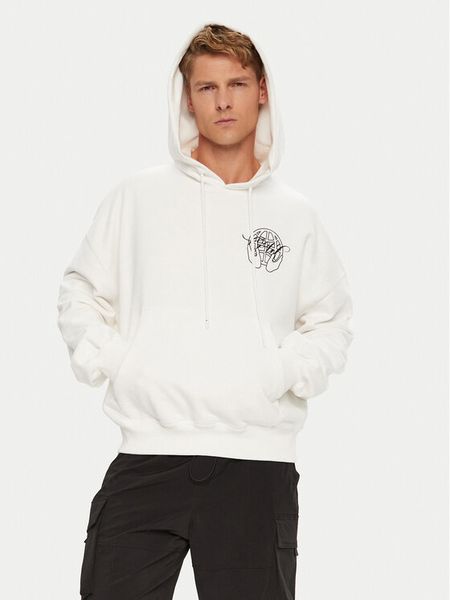 Off-White Bluza OMBB110S23FLE0030110 Biały Regular Fit. Białe bluzy męskie OFF-WHITE, m, bez wzorów, z bawełny, bez kaptura. Za 1,349.00 zł.