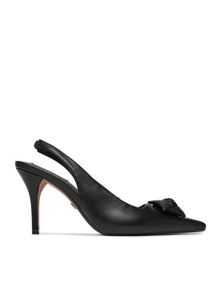 Nine West Szpilki EO-C6030-1 Czarny. Czarne szpilki damskie Nine West, bez wzorów, bez obcasa, bez zapięcia. Za 279.99 zł.