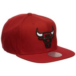 Mitchell & Ness czapka z daszkiem NBA Chicago Bulls Top Spot Snapback. Czerwone czapki i kapelusze męskie Mitchell & Ness, bez wzorów, sportowe. Za 149.00 zł.