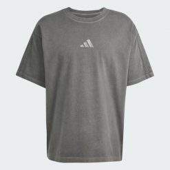 Koszulka ALL SZN Washed. Czarne koszulki sportowe męskie Adidas, s, bez wzorów, z bawełny, bez kołnierzyka, bez ramiączek, na fitness i siłownię. Za 149.00 zł.