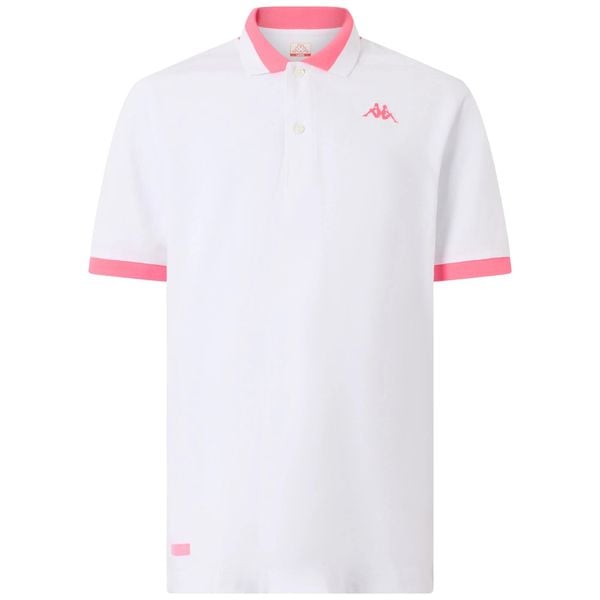 Polo Kappa Neon. Białe koszulki polo męskie Kappa, m, bez wzorów, bez ramiączek. Za 188.00 zł.