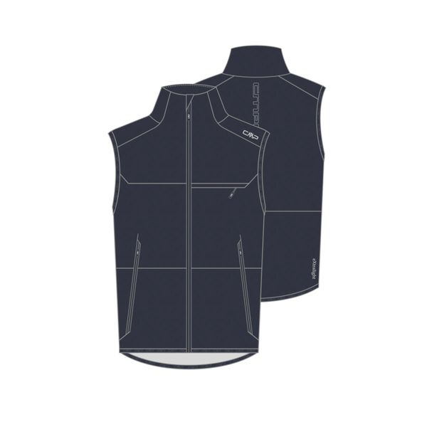 Bezrękawnik trekkingowy męski CMP. Szare kurtki męskie CMP, m, bez wzorów, sportowe, bez kaptura. Za 259.99 zł.