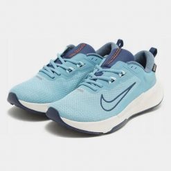 Buty do biegania Nike Juniper Trail 2 Gtx V2. Niebieskie buty sportowe męskie Nike, bez zapięcia, do biegania. Za 410.10 zł.