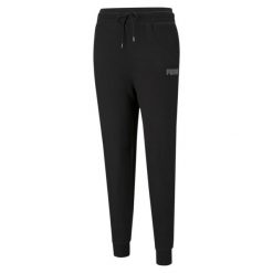 Spodnie damskie Puma Modern Basics High czarne. Czarne spodnie sportowe damskie Puma, m, bez wzorów. Za 319.99 zł.