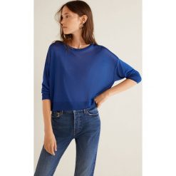 Mango - Sweter Brilli. Szare swetry damskie Mango, z dzianiny, z okrągłym kołnierzem. Za 139.90 zł.