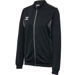 Damska bluza dresowa Hummel Authentic Pl. Czarne bluzy damskie Hummel, bez wzorów, z dresówki, bez kaptura, na fitness i siłownię. Za 254.00 zł.